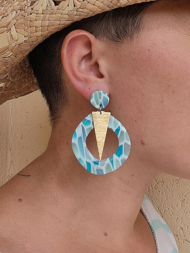 Victoria effet vitrail bleu