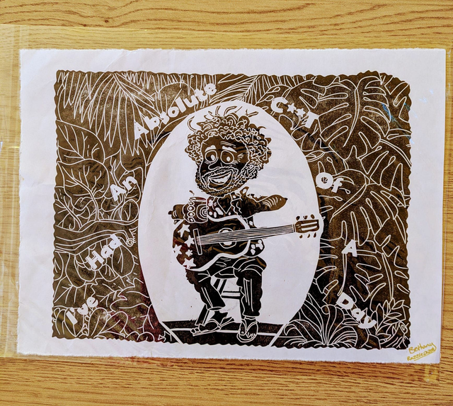 Kevin Bloody Wilson - NSFW Lino Print