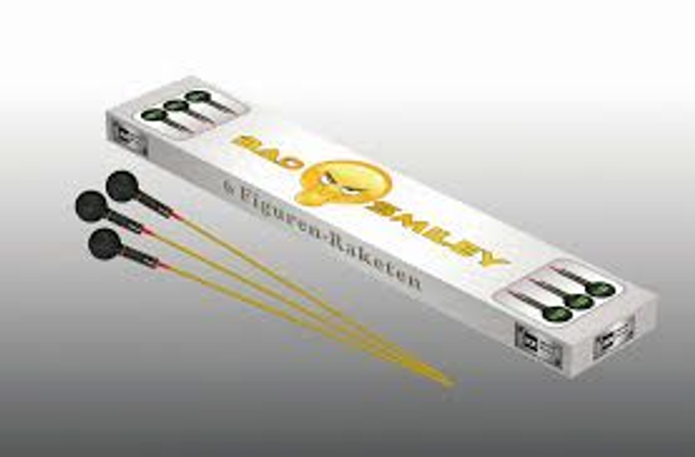 Bad Smiley (6er Schachtel Kugelraketen)