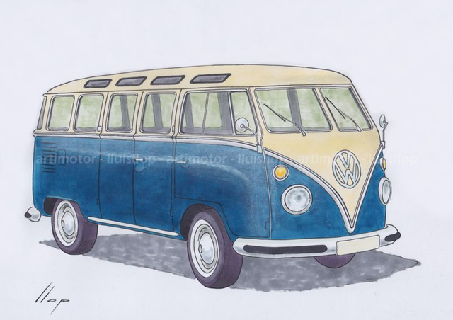 Artimotor onpaper CLASSICS 21x30 - Volkswagen T2 microbus