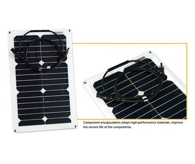 RED SOLAR Paneau solaire 020W 18V Sunflex FLX20SP-M semiflexible (530x285x3) High Eff. 19.6% cell Sunpower