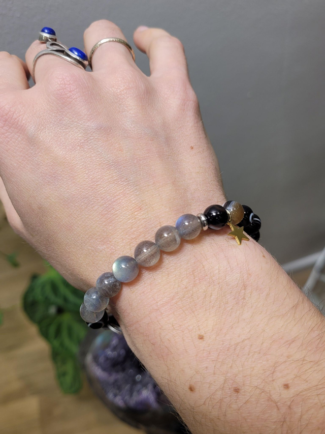 &quot;Ombres et lumières&quot; - Bracelet Signature Gemme Céleste