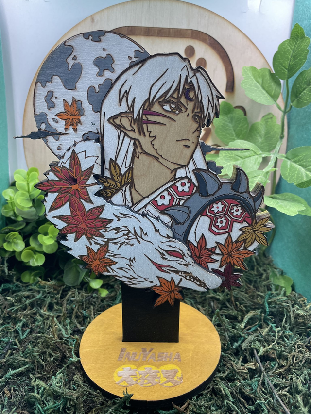 Figurine Inuyasha, Sesshômaru. En bois.