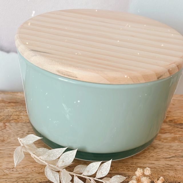 Bougie verte à personnaliser 