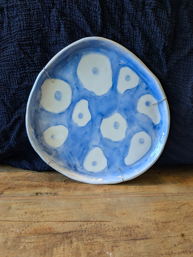 Petite assiette à dessert &quot;Oeufs au plat&quot;