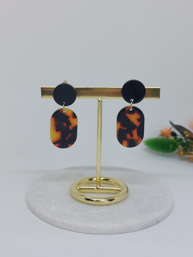 Boucles d'oreilles Allisa marron