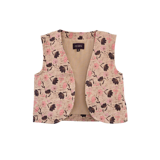 Z8 mini giletje Lieve toffee maat 86