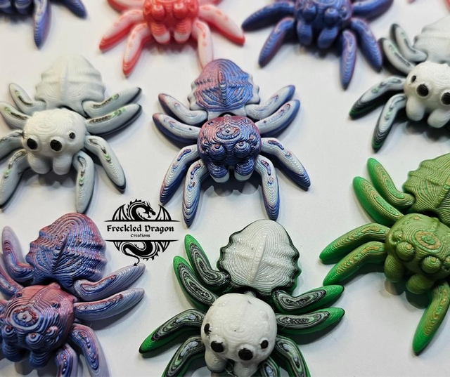 Mini jumping spiders 