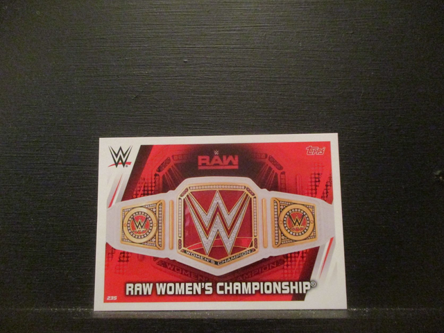 Raw Women's Championship - Championship Slam Attax Universe Original Trading Card #235