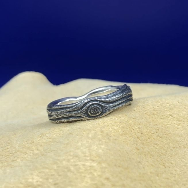 63・Bague・Texturée Bois