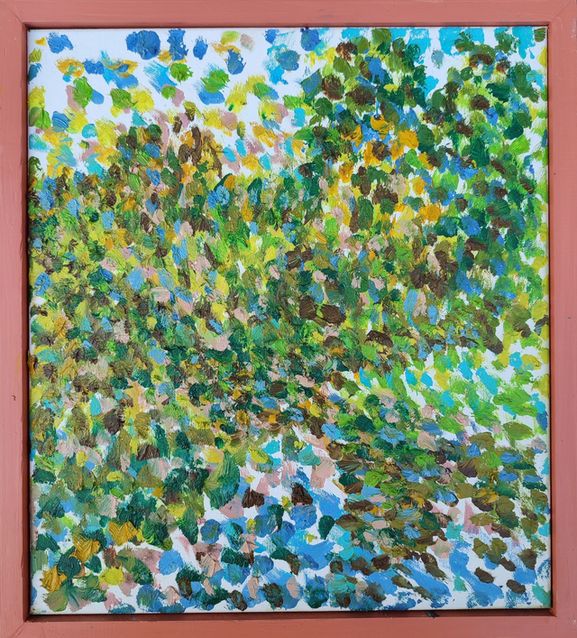 Rawka 42, 46x41 akryl płótno 2019