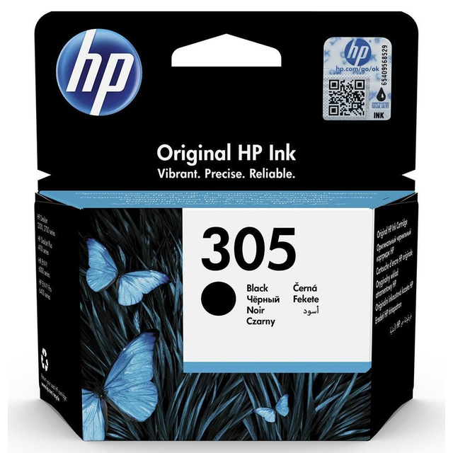 HP Inc. 305 Black Original Ink Cartridge 3YM61AE#UUS