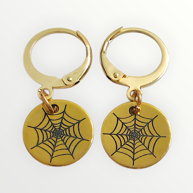 Boucles d'oreilles spider