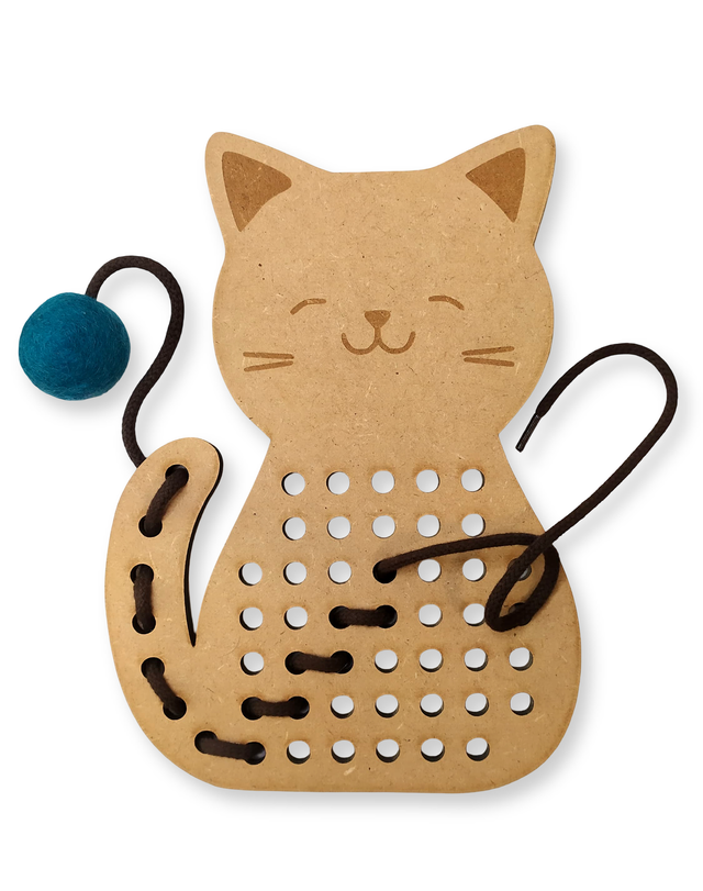 Chat trou-trou - Jeu de laçage