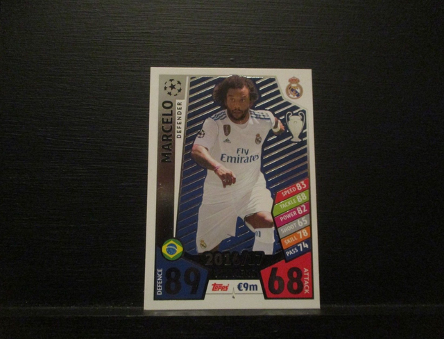 Marcelo - UEFA Champions League Match Attax 2017/18 Original Trading Card #4