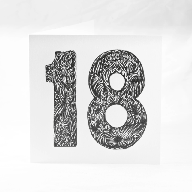 18th Ink sketched Greeting Card