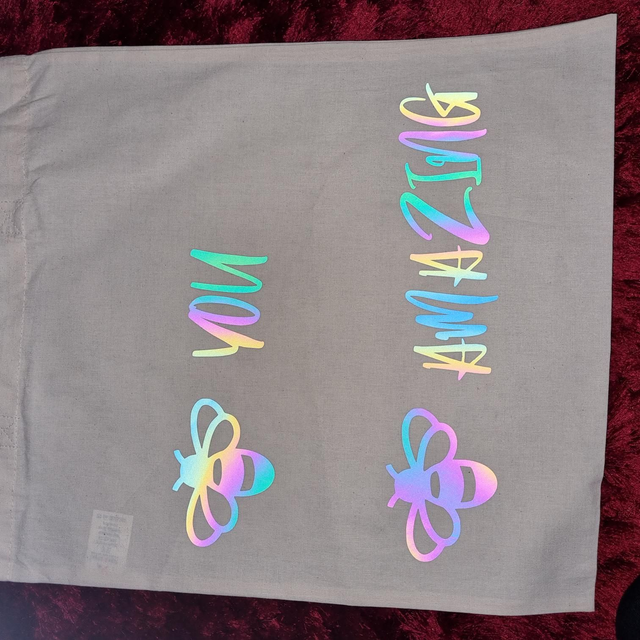  Bee You Bee Amazing Personalised Tote Canvas Bag Shopper Can Add Name