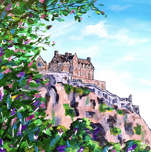 X4 Prints - Edinburgh Castle 8"x8" (£7.50 per unit)