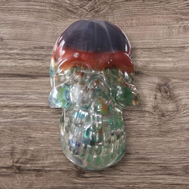 Crâne déco résine 