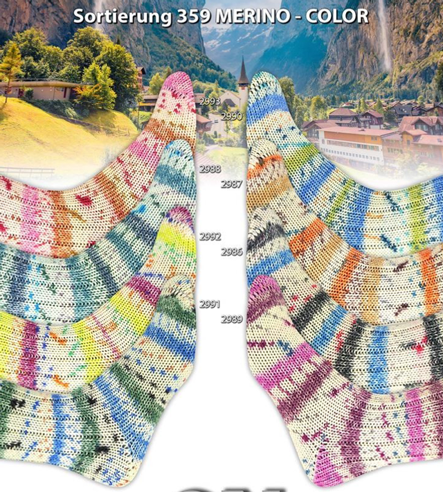 Merino Color 6-Fach Sort. 359