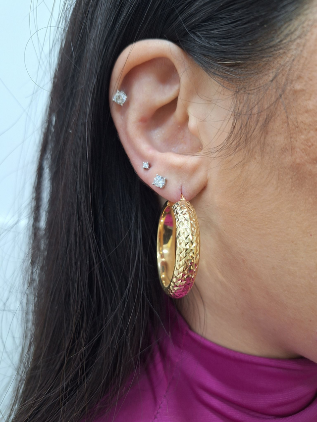 Cerchi Sfaccettati - Argento 925