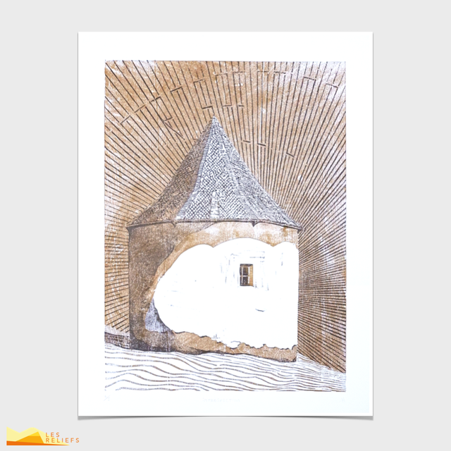 Woodcut 'Introspection'