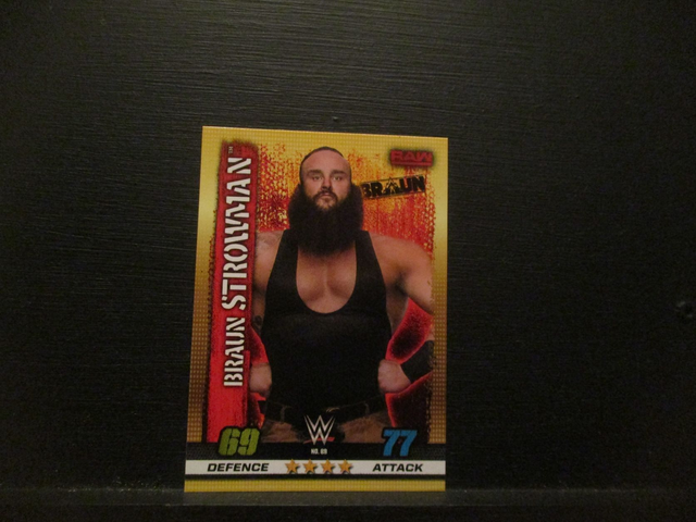 Braun Strowman - Raw Slam Attax 10th Edition Original Trading Card #88
