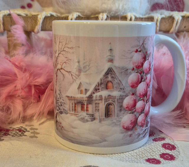 Tasse Scène hivernale enchantée