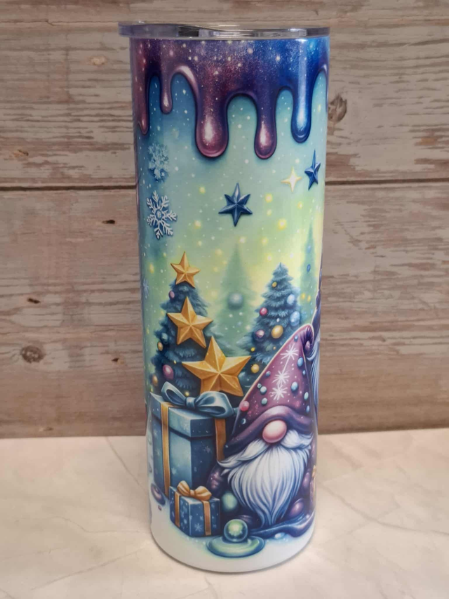 Gourde canette gnome de Noël