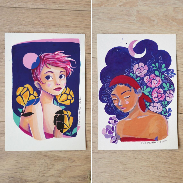 NUIT // mini originaux, 13.5 x 19.5 cm