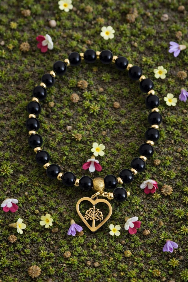 Bracelet Onyx - Protection &amp; Ancrage 