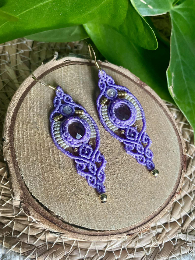 Faëline - boucles d'oreilles