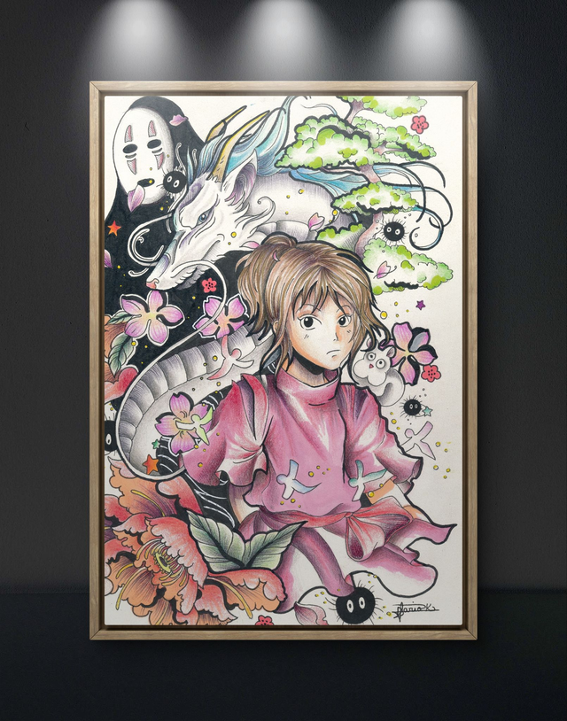 Print &quot;Voyage de Chihiro&quot; - Ghibli