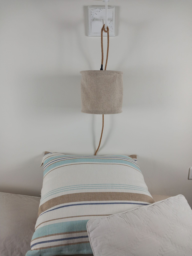 Abat-jour lampe baladeuse en chanvre  -  Ø20 cm