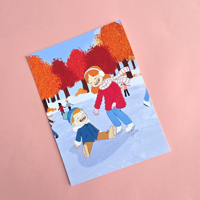 "A day on ice" (2025) - High quality paper print