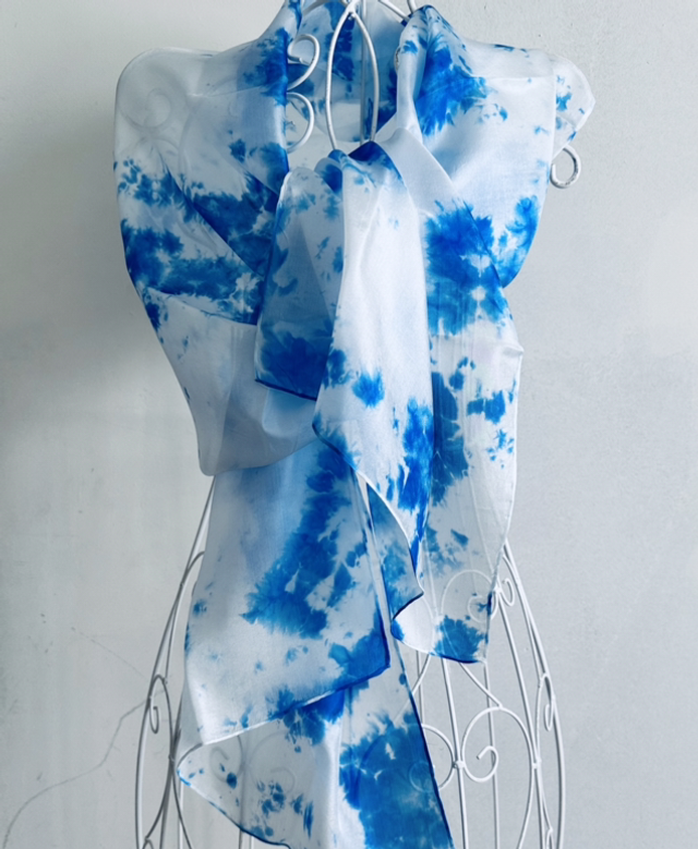 Écharpe en Pongé de Soie ‘Love Israël ‘ Psaume 137.5 - (Nouveauté) Soie semi légère