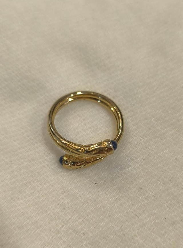 Bague vangovango zanaka bleu 
