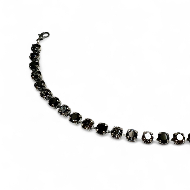 Armband DEVA KLASSIK SMALL Black Patina Mix, Schwarz