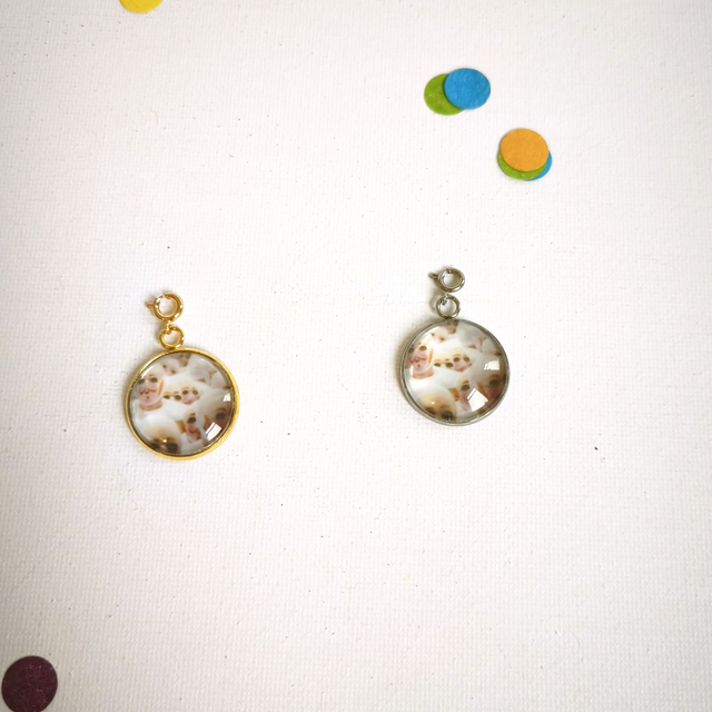 Charm’s Carnaval – Acier inox et verre – interchangeable – Bijou personnalisable