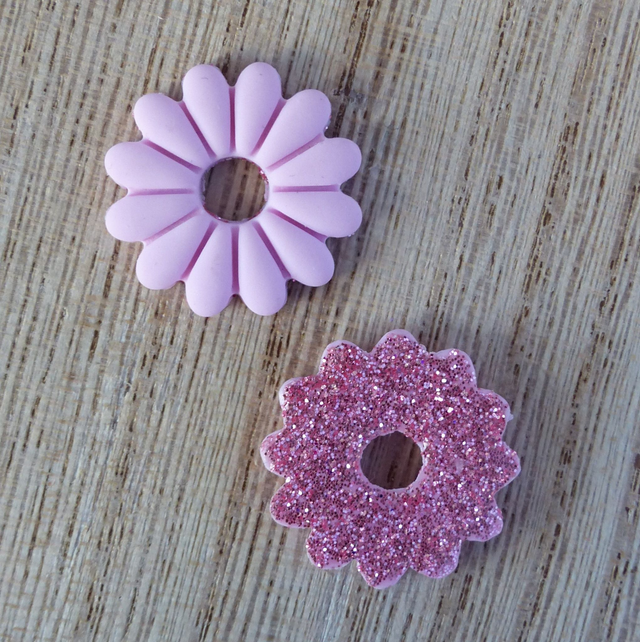 Paires de pampilles réversibles "Marguerite"