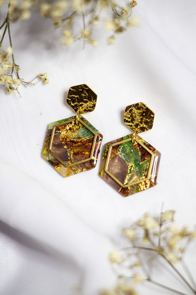 Coloris éclats chocolat - Boucles Maya