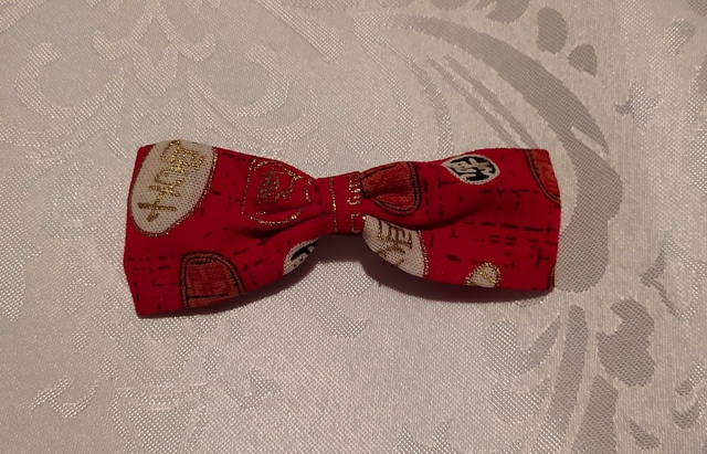 Barrette noeud coton motifs japonais