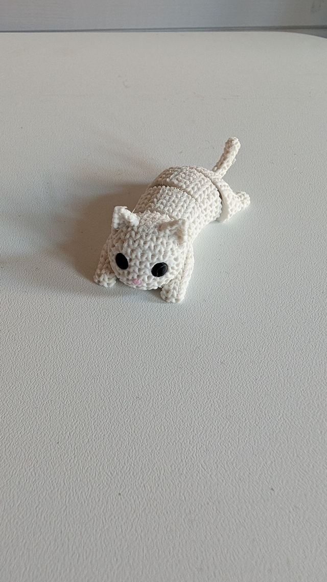 Knitted Style Flexi Cat Figure