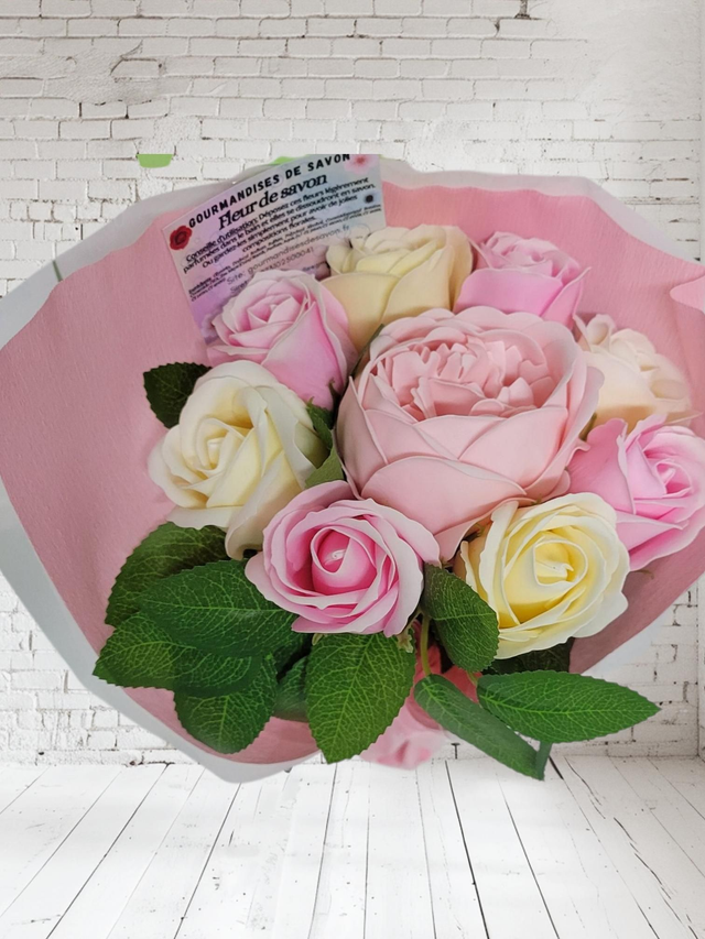 Bouquet fleurs de savon 