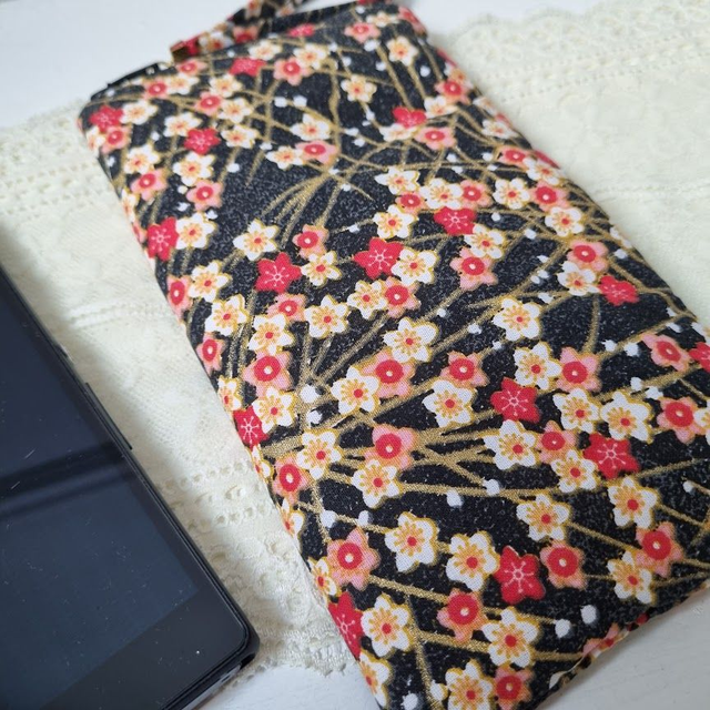 Etui zippé pour smartphone "Haru" rouge