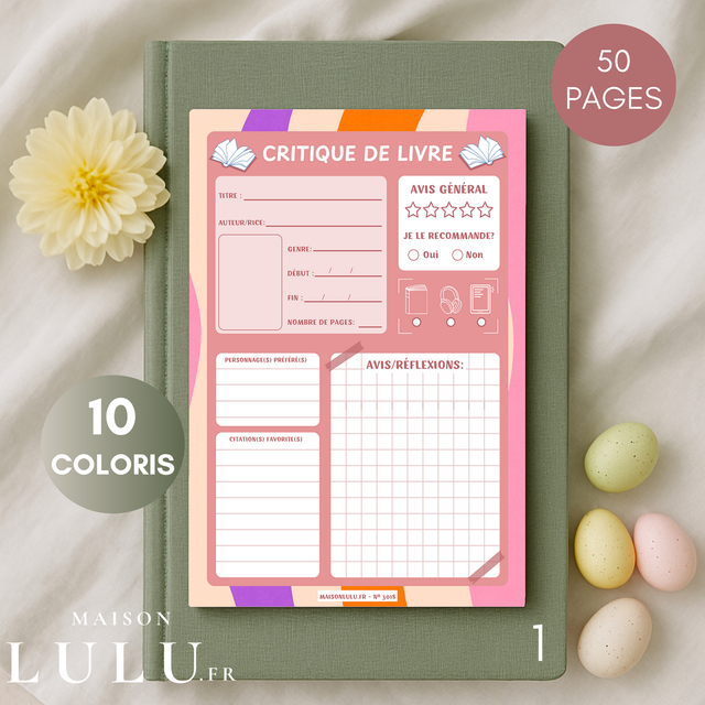 Bloc-Note Suivi, Avis, Résumé et Critique de Livres