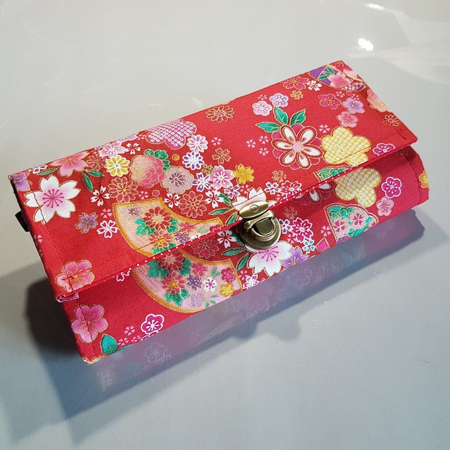 Portefeuille Long à fermoir &quot;Miya&quot; rouge