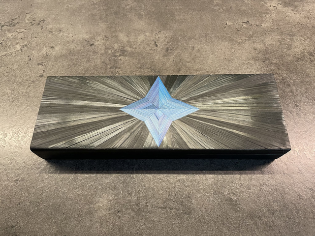 Plumier noir étoile bleue