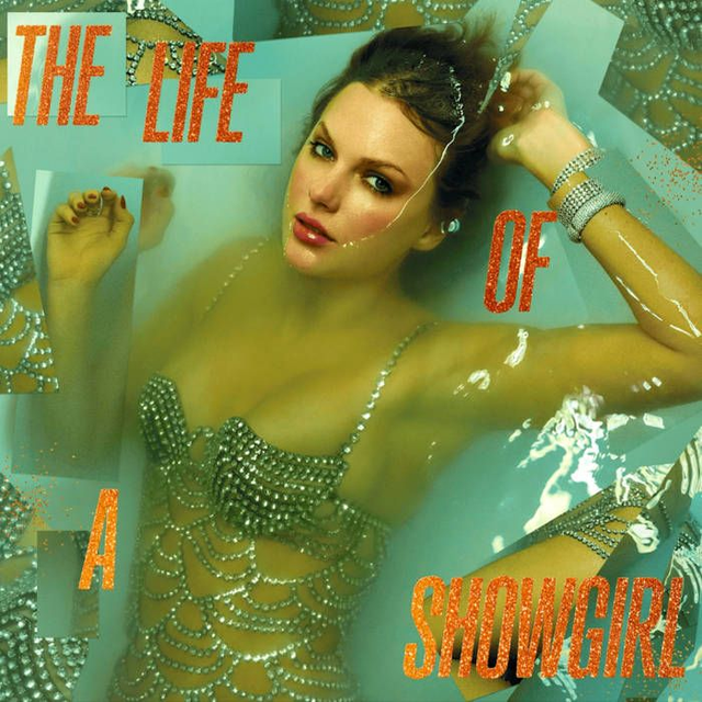 Taylor Swift - The Life of a Showgirl LP (Sweat and Vanilla Perfume Portofino Orange Glitter Vinyl)
