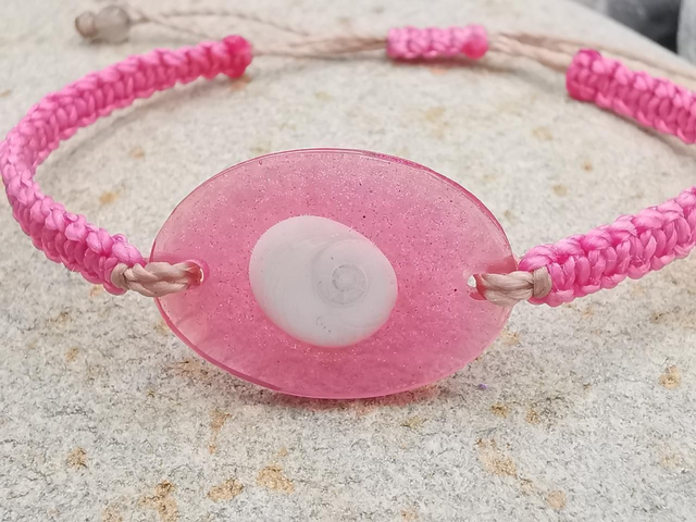 BCO-005 Bracelet ovale rose 